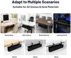 Under Desk Cable Management Tray 36" No Drill Cord Organizer 70lbs Metal - Image 3