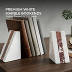 Natural White Marble Bookend 6" - Image 3