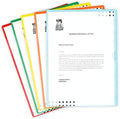 Assorted Color Vinyl Folders, Heavy Duty Plastic Folders with Clear Front Pocket, Doctor Stuff, Letter Size L-Type Document Holder for Home, Office and Medical, Pack of 50 by DoctorStuff