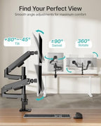 PEGZONE Dual Monitor Stand for 17-32 Inch Screens, Gas Spring Arms - Image 3