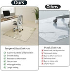 Koonmi 46" x 46" Office Chair Mat for Hardwood Floors & Carpets - Image 4