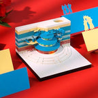 3D Memo Pad with Light, Rip Away Paper Sculpture Art Notepad, Temple of Heaven Dragon 3D Non-Sticky Notes, DIY Post Notes Pad for Office/Home - Image 2