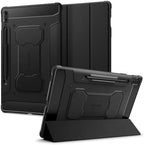 Spigen for Galaxy Tab S10 Plus Case (2024), Galaxy Tab S9 Plus Case (2023), Rugged Armor Pro Protective Tri-Fold Cover with Built-in S Pen Holder, Shock-Absorbing Carbon Fiber Design, 12.4 Inch, Black by Spigen