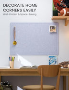 Fluxynara 35.4"x23.6" Large Bulletin Board,Lavender - Image 4