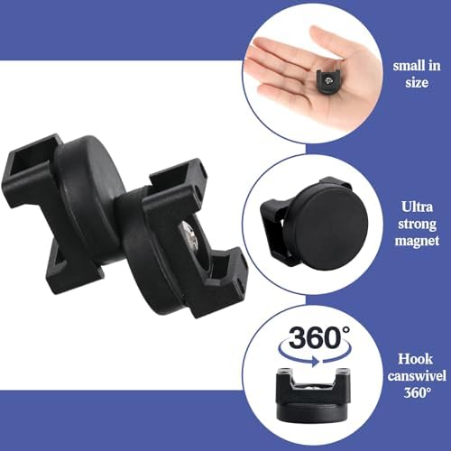 Yookeer 40 Pcs Magnetic Zip Tie Mount Cable Clips Black, 22 mm - Image 3