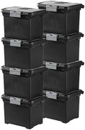 Sterilite Portable File Box with Latching Lids for Home and Office, 8-Pack by Sterilite