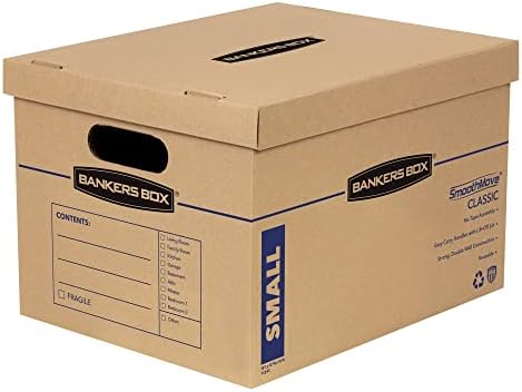 Bankers Box 15-Pack Small Classic Moving Boxes with Reinforced Handles by BankersBox