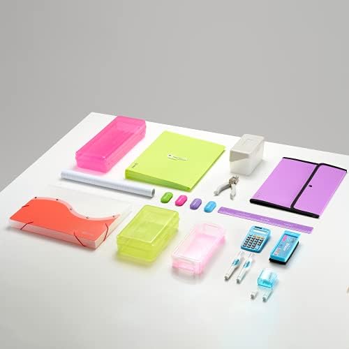 Accordion File Organizer, 7 Pocket Expanding File and Cover Folder with Labels, Plastic Portable Desktop Letter A4 Paper, in Red, Green, Pink, Blue, Purple, Multicolor, (6 Pc) – By Enday - Image 7
