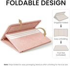 Large Bulletin Board, 48 X 35 Inches Felt Cork Board with 40 Pushpins, Foldable Felt Notice Pin Board Photo Display Board with Self-Adhesive Tape for Office Home School (Pink, 48x35 inch) - Image 6