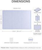 Fluxynara 35.4"x23.6" Large Bulletin Board,Lavender - Image 2