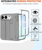 for iPhone Ultra Case with Pen Holder & Stylus & Finger Strap Gray - Image 5