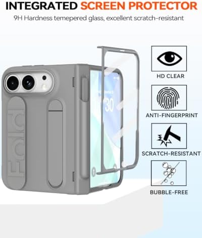 for iPhone Ultra Case with Pen Holder & Stylus & Finger Strap Gray - Image 5