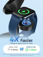 25W Mag-Safe Charger 3 in 1 Charging Station for iPhone Apple Watch AirPods - Image 3