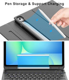 Keyboard Case for Samsung Galaxy Tab S10 Lite / S10 FE / S9 FE 10.9 Inch & S9 11 Inch Case with Keypad, Detachable Magnetic Key Board Cover with S Pen Holder for Galaxy Tablet S10 Lite 2025, Black - Image 4
