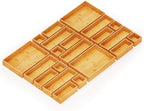 SpaceAid 21-Piece Bamboo Drawer Organizer Storage Boxes Set, Wood Tray Junk Drawer Organizers Multi-Use Divider Bins for Kitchen, Bathroom, Office Desk and Makeup Organization (21 Pack, Natural) by SpaceAid