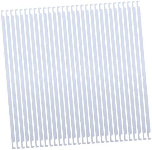 VOSAREA 50Pcs Heavy Duty White Metal File Organizer Sticks Hanging File Rails for Document Storage Easy Install Holder for Office Home School and Cabinets by Vosarea
