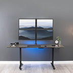 VIVO Quad 13 to 30 inch LCD Monitor Desk Mount | Adjustable 4 Screen Stand - Image 3