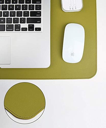 Ruby Lil Natural Cork & Leather Desk Writing Mat, Dual Use Desk Matt for Desktop,Multifunctional Office Desk Pad, PU Leather Mouse Pad,Grass,35"x 18" - Image 4