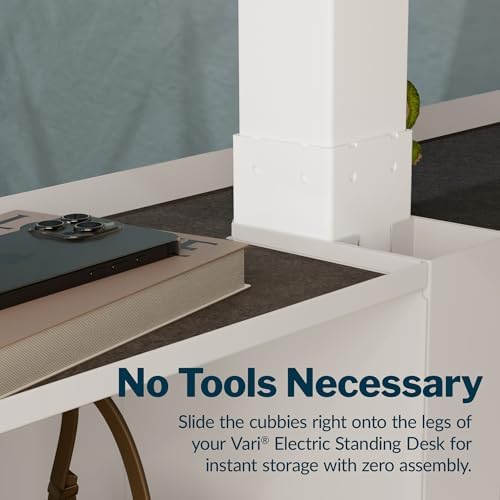 Vari Standing Desk Cubbies – Dove Grey - Image 6