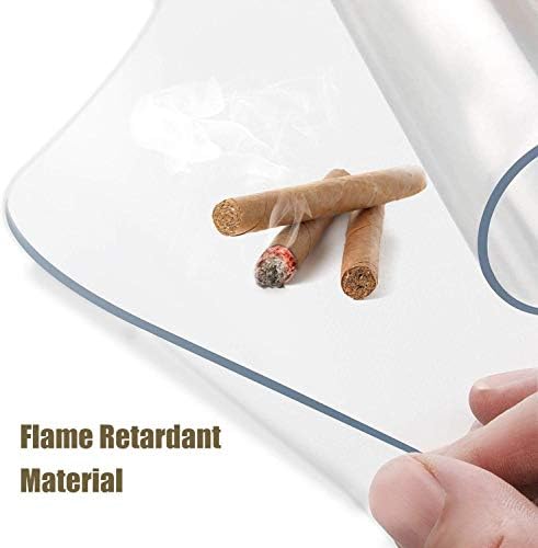 Kuyal Clear Chair mat for Hard Floors, 48 x 48 inches Floor Mats - Image 6