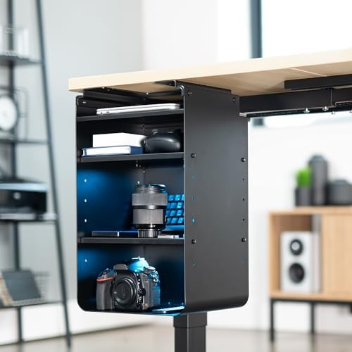 VIVO Black Under Desk Storage Cabinet, DESK-SC01 - Image 2