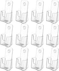 MaxGear Acrylic Trifold Brochure Holder, 4 Inch Wide flyer Holder, 12 Pack by MaxGear