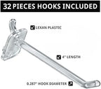 Azar Displays 701414-ORG-4C32 Rotating Countertop Display Kit with Peg Hooks Included, 14 Inches Wide x 14 Inches Deep x 20 Inches High, Pegboard Spinner Organizer, Orange - Image 4