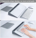 Desktop Glass Whiteboard Gray and Gray Board,Varhomax Desk Organizer and Desktop Memo Pad Solution for Home Office Accessories and School Supplies - Image 6