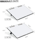 TOWON A3 Desktop Dry Erase Board with Adjustable Stand, Black Back - Image 4