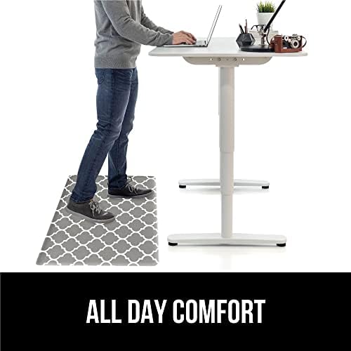 GORILLA GRIP Cushioned Kitchen Mats for Floor, 2 PK, 17x48+17x24 Gray White - Image 5