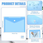 200 Pack 5 x 7 Inch Clear Plastic Envelopes - Image 2