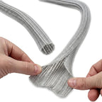 Electriduct 2" Hook Self Closing Wrap Around Sleeve - 25 Feet - Gray - Image 3