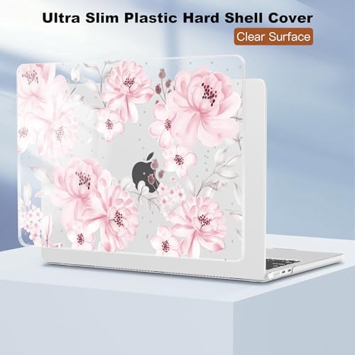 CISSOOK for MacBook Air 15 inch 2023-2026 Case M5 M4 M3 M2 Cute Pink Flower - Image 6