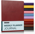 Harbor Weekly Journal Notebook Planner 2027 Cambridge Red by Harbor