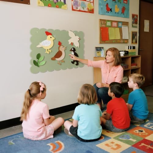 Scalloped Bulletin Board 24x18 inches, Decorative Felt Pin Board for Wall - Image 6