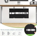 KEEGH No Drill Under Desk Cable Organizer, 30 inch Cord Management - Image 3