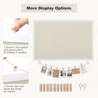 Cork Board with Linen, 30" x 20" Double-Sided Bulletin Board, Pin Boards - Image 6