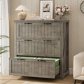 SEDETA Farmhouse 3 Drawer File Cabinet for Home Office,Grey by SEDETA