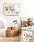 Arched Linen Bulletin Board,Large Pin Board for Walls,17.7"x23.6",White - Image 7
