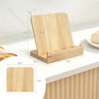 Small Wooden Cookbook Stand Keeps the Recipes Open and Frees Your Hands - Image 2