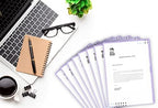 Premium Paperwork Arrangers, Letter Size, Lavender, Package of 25 - Image 5