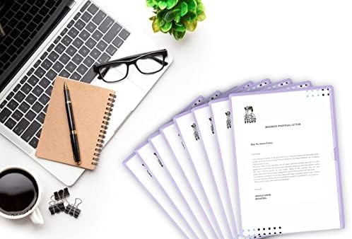 Premium Paperwork Arrangers, Letter Size, Lavender, Package of 25 - Image 5