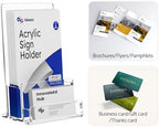HIIMIEI Brochure and Business Card Holder: Acrylic Flyer Holder 5.5 x 8.5 - Image 3
