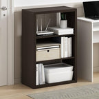 Furinno Viola 3-Tier Book Shelf, Extra Thick Frame Bookshelf, Dark Oak - Image 2