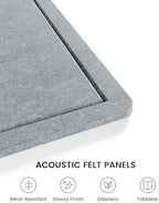 Fluxynara 35.4"x23.6" Large Bulletin Board,Slate Gray - Image 3