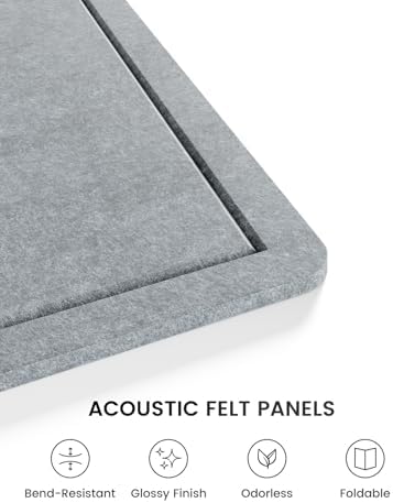 Fluxynara 35.4"x23.6" Large Bulletin Board,Slate Gray - Image 3