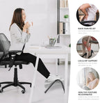 FUSLITE Ergonomic Adjustable Under Desk Foot Rest, Grey - Image 2