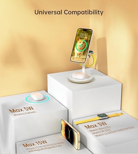 XooFly 3 in 1 Magnetic Wireless Charging Station for Apple Devices,15W - Image 6
