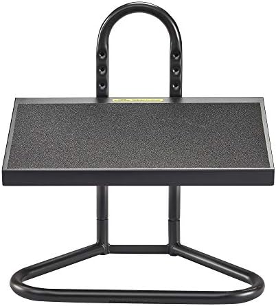 Safco Task Master Adjustable Footrest, 9 Position Textured Platform, Tubular Steel, for Home, Office & Classroom, Black - Image 3