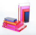 6Lbs Crystal Geometric Bookends Non-Skid Sturdy Shelf Decor by HDHYALINEDORA